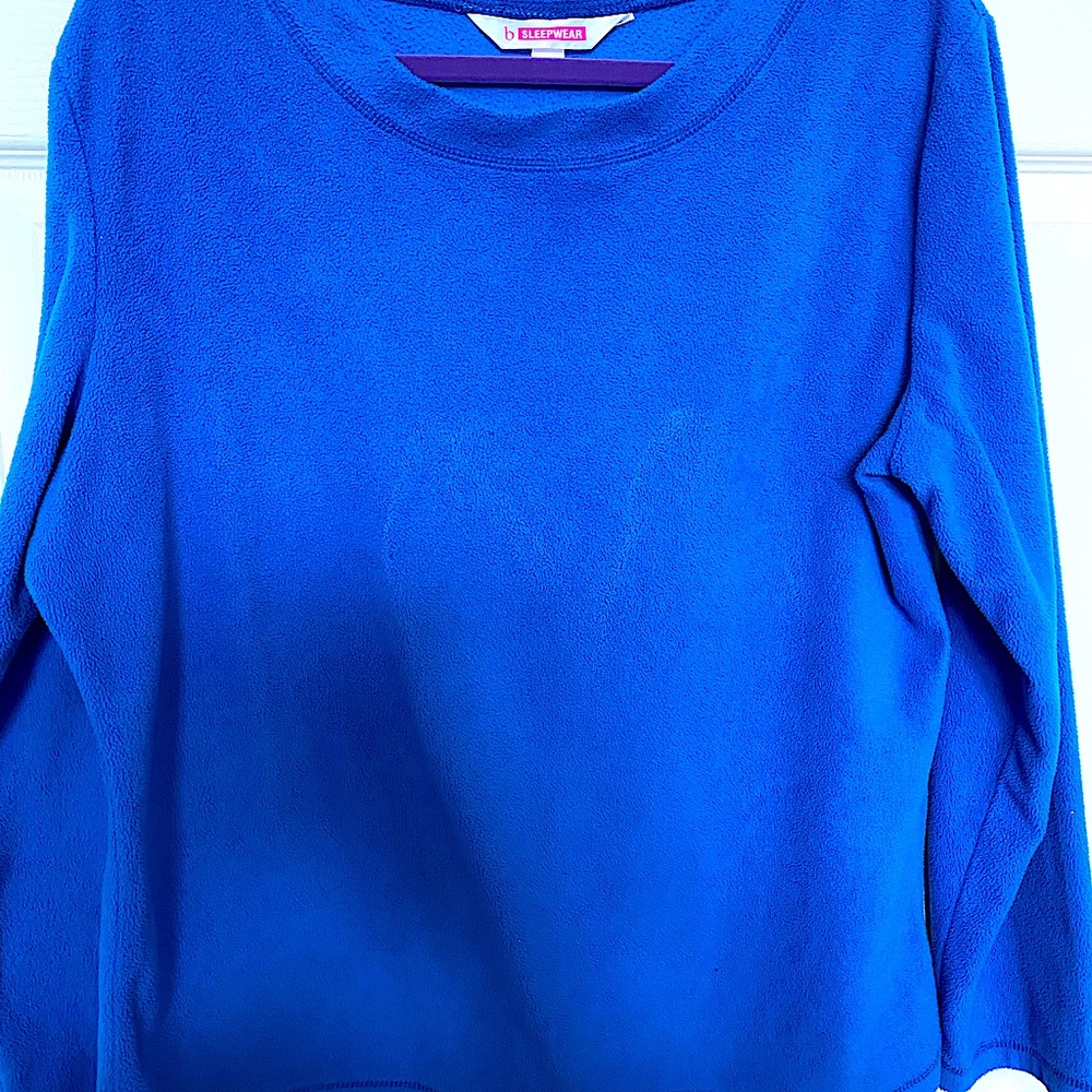 B Sleepwear Fleece Top Size X-Large